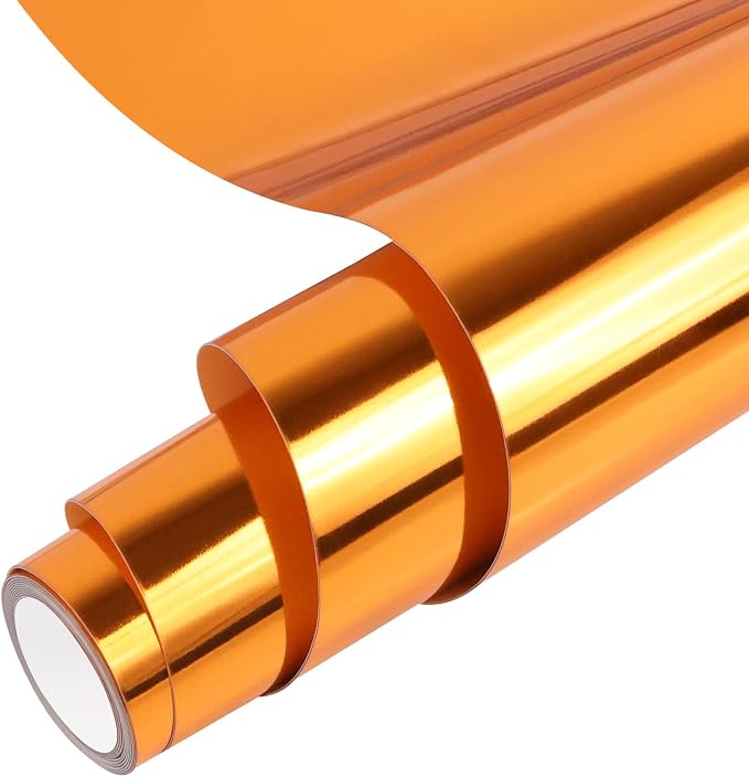 Bronze Heat Transfer Vinyl Roll, Soft Metallic Foil HTV