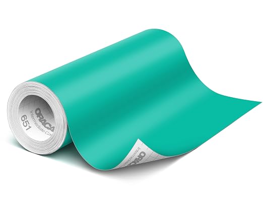 ORACAL 651 Matte Turquoise Vinyl Durable Roll Easy to Weed Permanent Adhesive