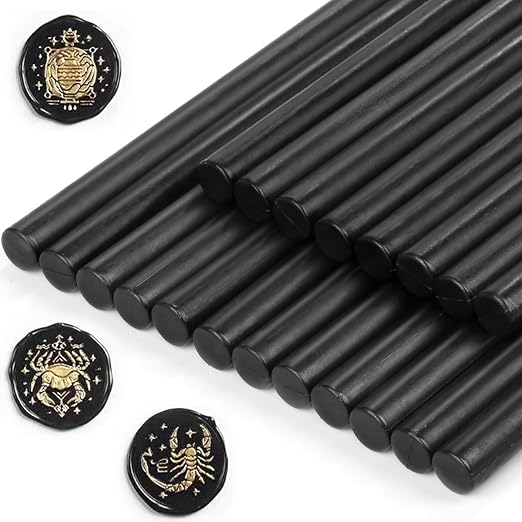 Sealing Wax Sticks, Paxcoo 20pcs Wax Seal Sticks, Glue Gun Sealing Wax Sticks