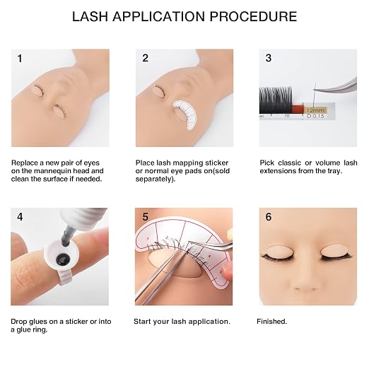 LASHVIEW Lash Extension Kit, Eyelash Extension Kit, Professional Eyelash