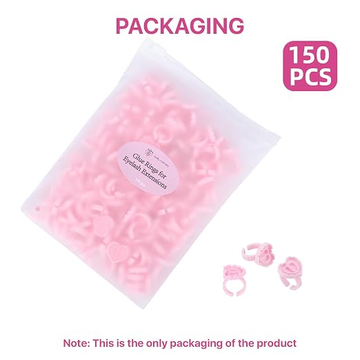 Pretty memory 150 Pcs Glue Rings