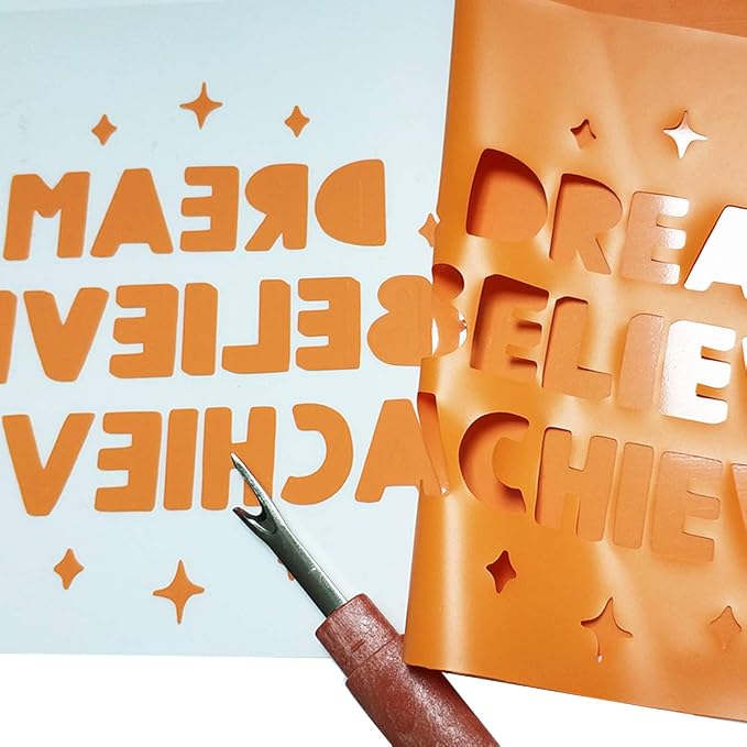 guangyintong Heat Transfer Vinyl Orange HTV Rolls, Glossy Surface HTV Vinyl