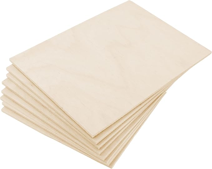 Mandala Crafts Baltic Birch Plywood Board 10x10 Inches