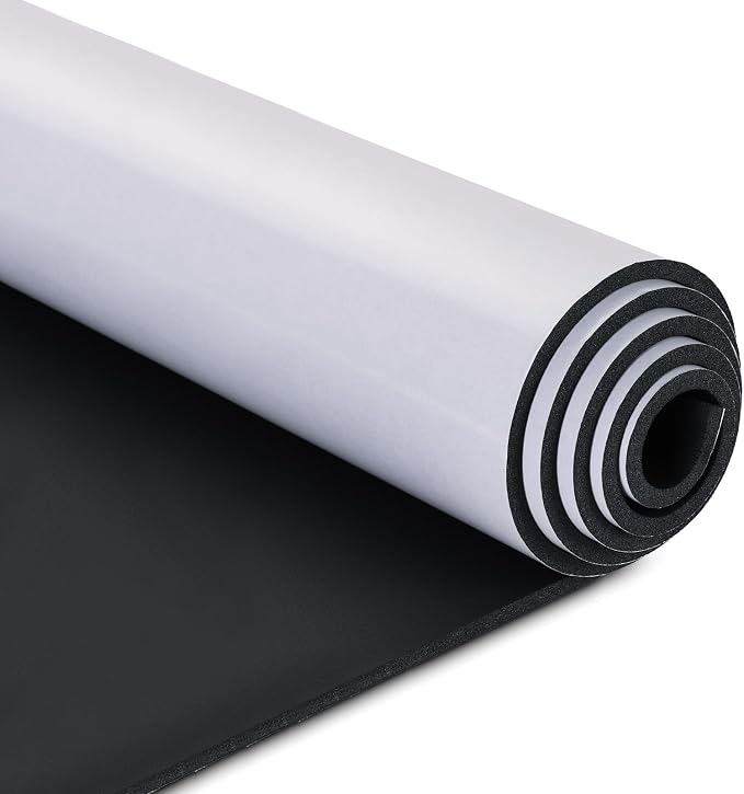 1/4" T x 12''W x 59''L Neoprene Foam Rubber Sheet