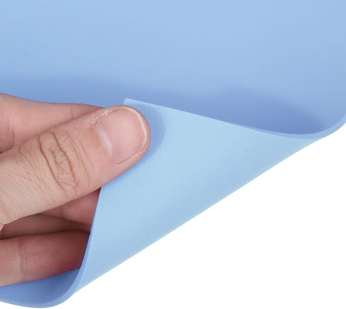 MECCANIXITY EVA Foam Sheets Light Blue 35.4 Inch x 19.7 Inch 2mm Thick Crafts
