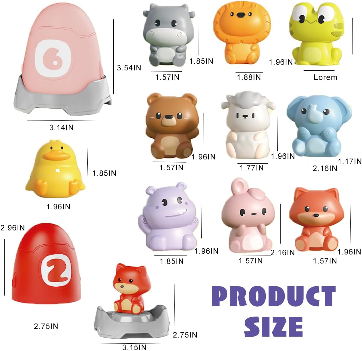 Learning Toy Animals Toys Montessori 30 Pcs for 1 2 3 Year Old Toddlers Counting, Matching, Sorting Fine Motor Games, Christmas Birthday Gift for Baby Boys Girls Age 12-18 Months