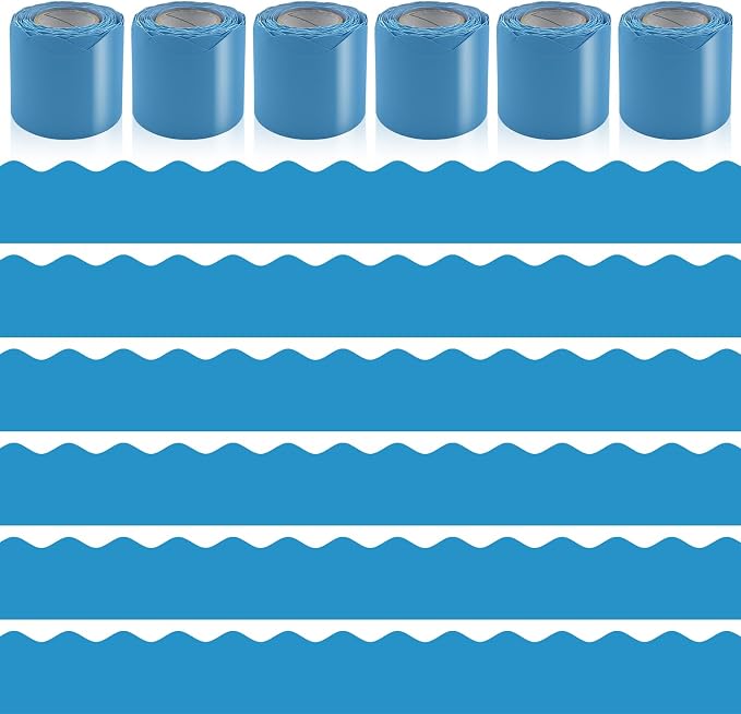 6 Rolls 196.8 Ft Bulletin Board Borders