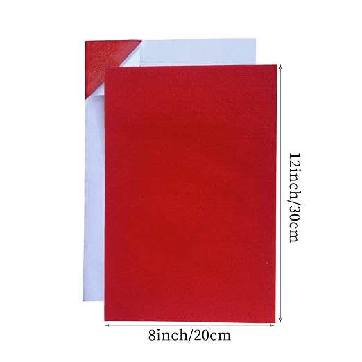 Jtnohx Self Adhesive Felt Sheets, 12 Pieces Felt Fabric