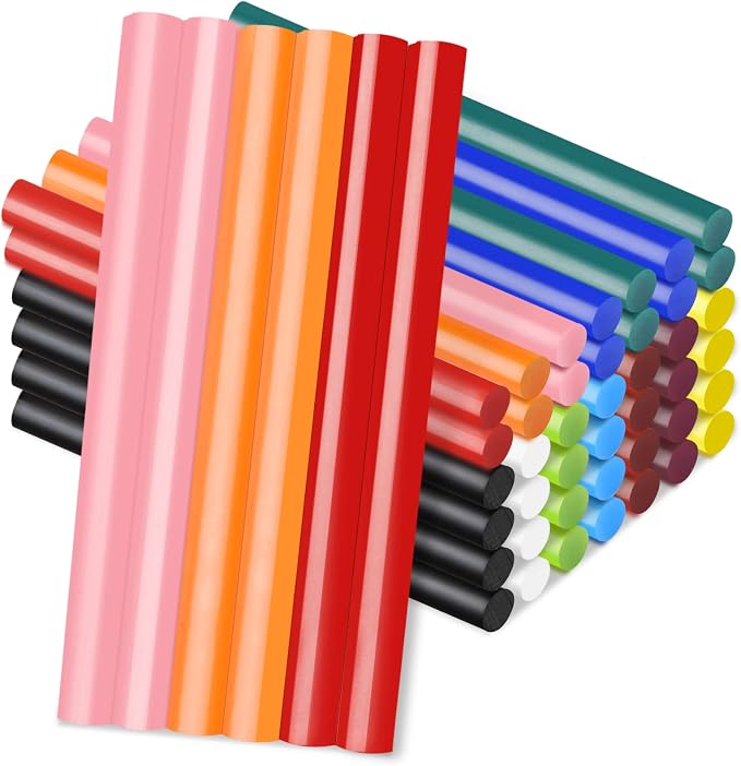 Manarty Colored Hot Glue Stick, Adhesive EVA Glue Sticks