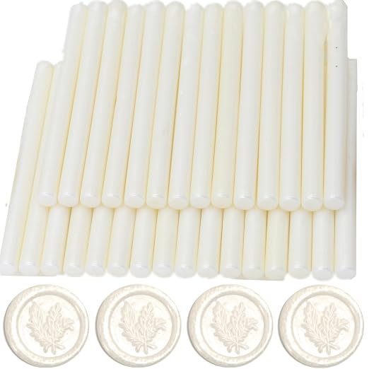 Wax Seal Sticks Pearl White, Mini Wax Seal Sticks Pearl White Wax Sticks Suit