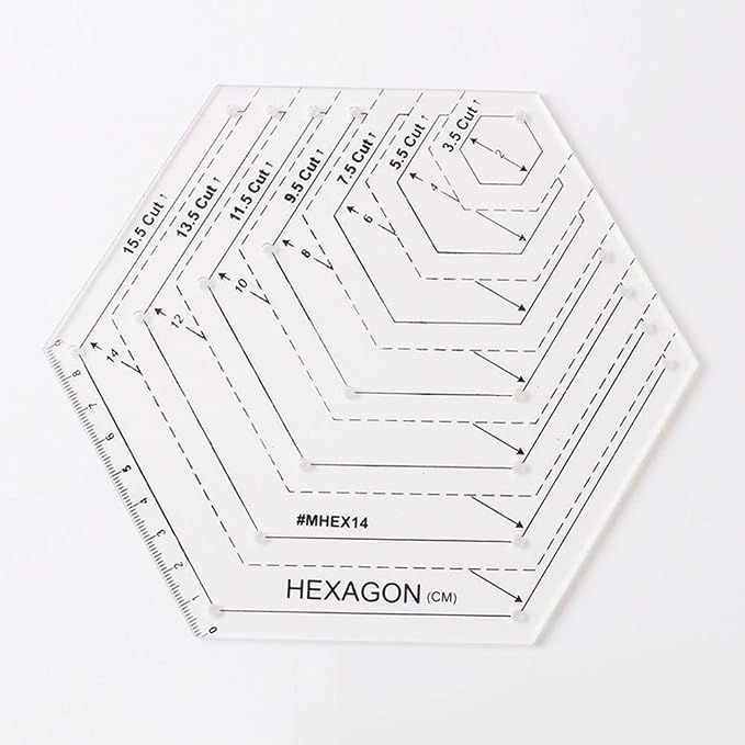 Quilting Ruler Set, 45 Degrees | 60 Degrees Ruler | Sewing Crafts Accessories