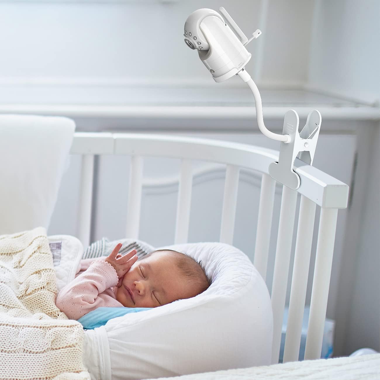 Baby Monitor Mount, Universal Baby Camera Holder Baby Camera Stand for Crib Nursery, Compatible with Infant Optics DXR-8 and DXR-8 PRO