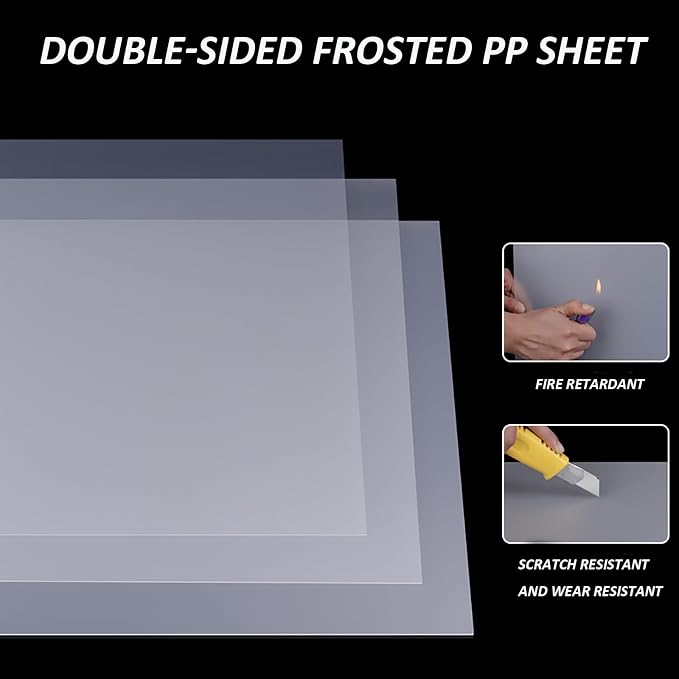0.5mm Frosted Translucent PP Sheets, Flexible PVC Board