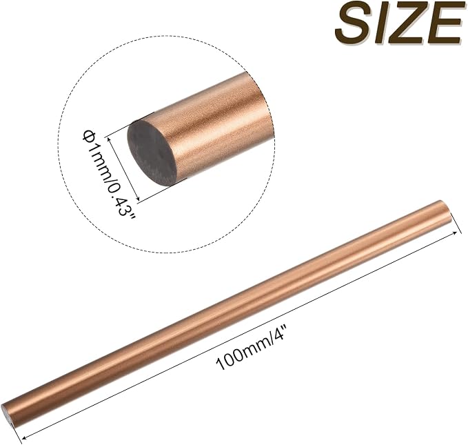 uxcell Mini Hot Glue Sticks for Glue Gun 11mm x 200mm Bronze Red 12pcs