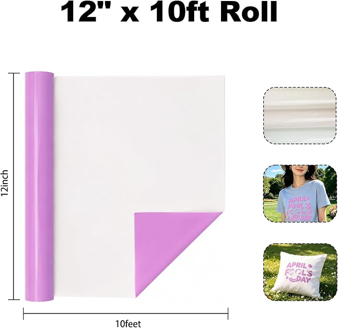 FUNKAKA UV Color Changing Heat Transfer Vinyl HTV Roll