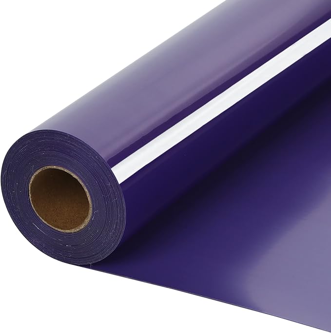 HTVVETUR Purple HTV Iron on Vinyl 12Inch by 35ft Roll HTV Heat Transfer Vinyl