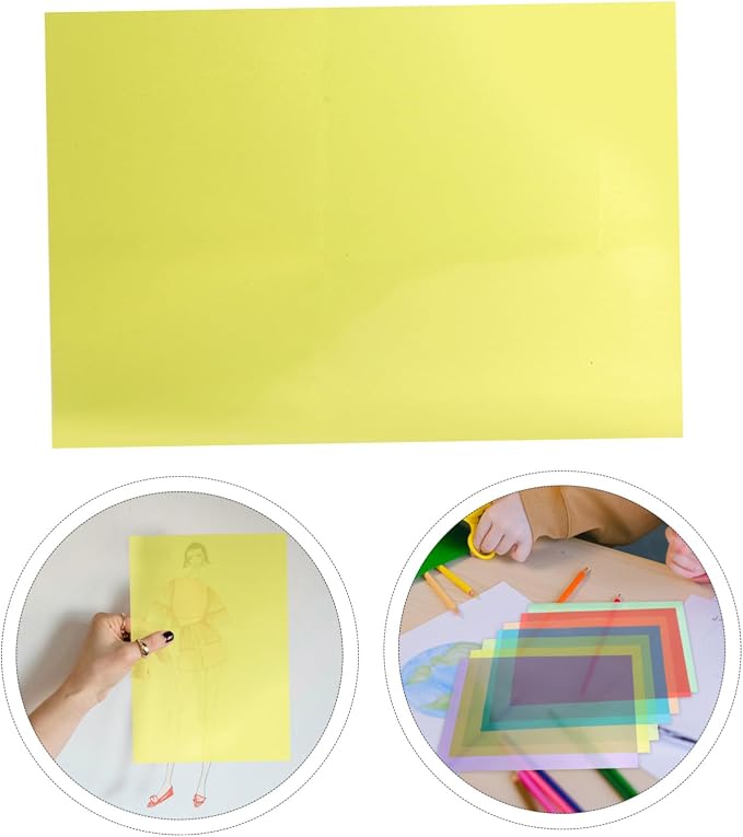 Didiseaon 14sheets Cellophane of Translucent Craft Material