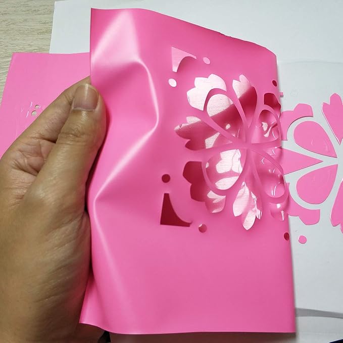 guangyintong Heat Transfer Vinyl Pink HTV Rolls, Glossy Surface Pink HTV Vinyl