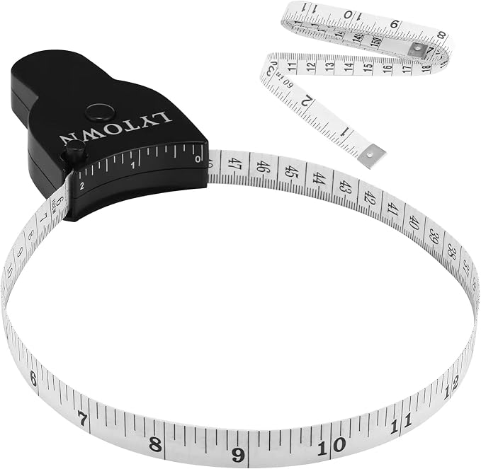 2PCS Tape Measure Body Measuring Tape 60inch, Retractable Measuring Tape