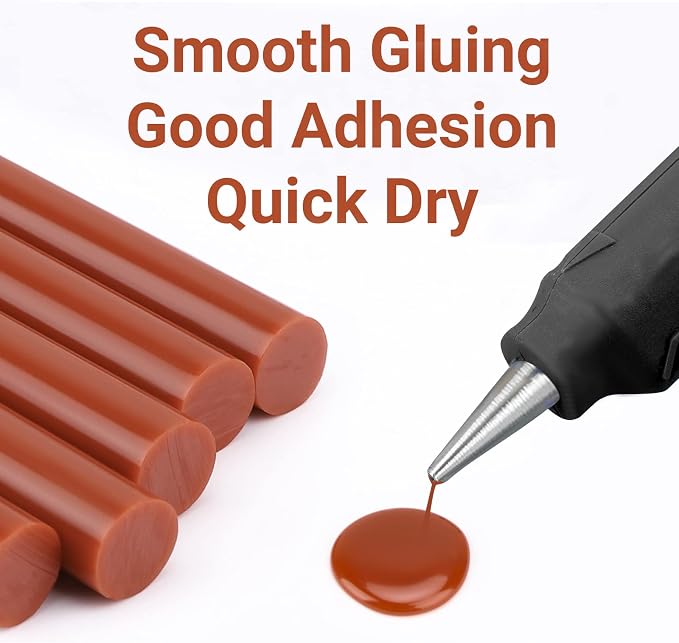 ENPOINT Brown Hot Glue Sticks Full Size