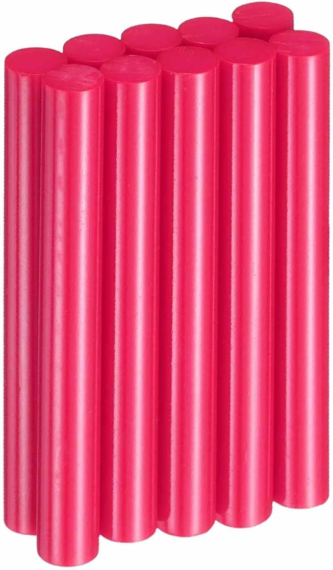 HARFINGTON 10pcs Hot Glue Sticks 0.43" Dia x 3.94" Long EVA Mini Hot Melt