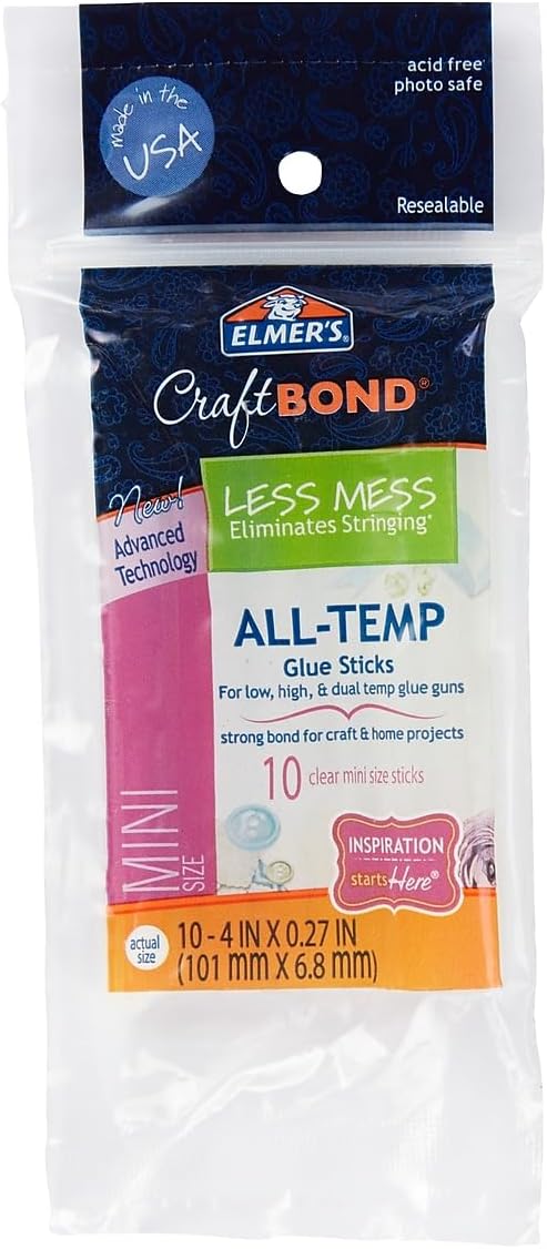 Elmer's Craft Bond Less Mess All-Temp Mini Glue Sticks