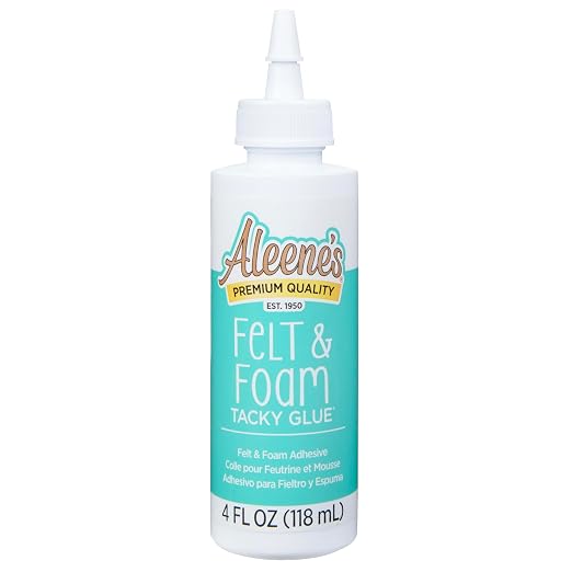 Aleene's Felt and Foam Glue, Strong Bond Tacky Glue, Felt and Fabric, 4 lf oz
