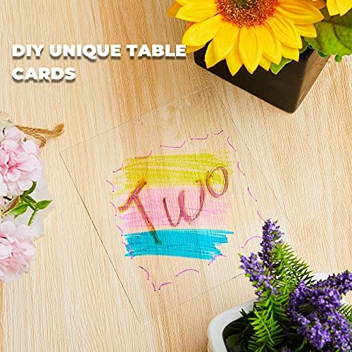 Zonon 5 Pcs Polycarbonate Clear Plastic Sheets