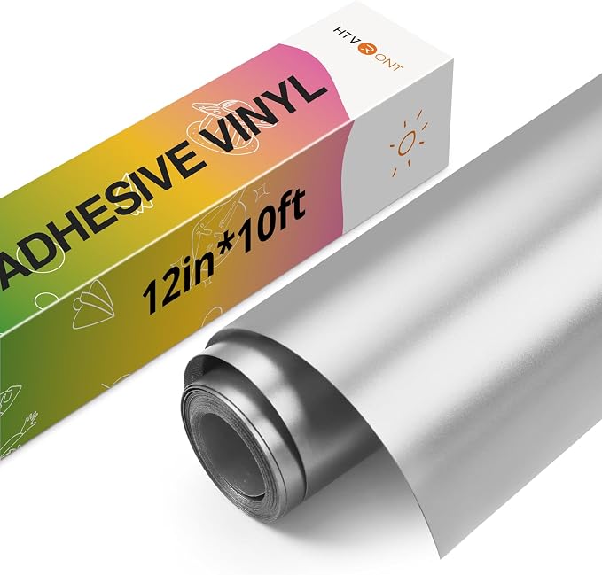 HTVRONT Silver Metallic Vinyl