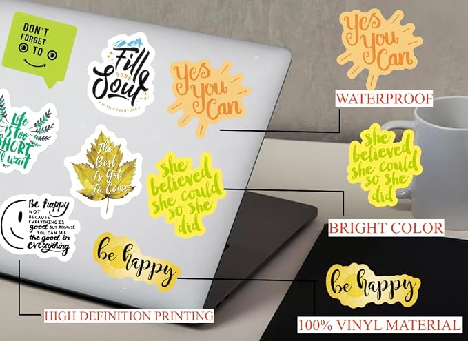 300PCS Positive Motivational Words Stickers