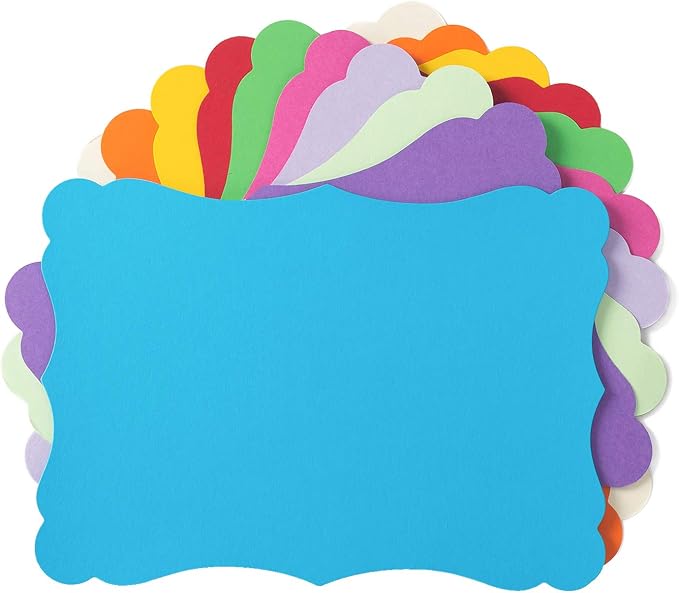 50 Pack Blank Kraft Greeting Cards, 5x7IN | Thick Cardstock Paper,