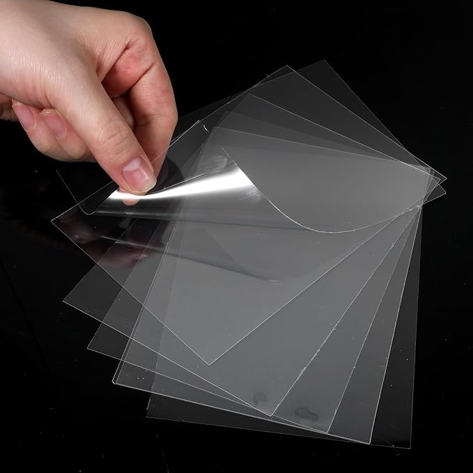 20 Pcs Acetate Sheets, A5 Heat Resistant Clear Acetate Sheets