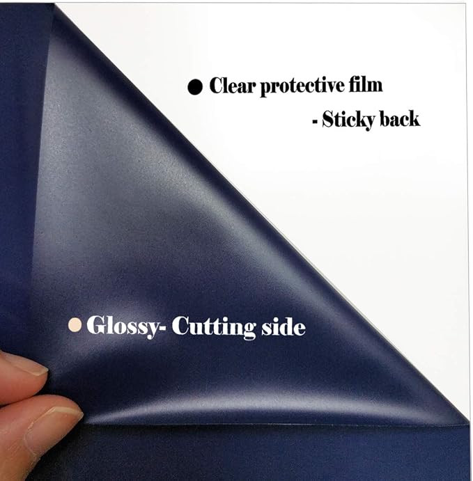 guangyintong Heat Transfer Vinyl Navy Blue HTV Rolls, Glossy Surface HTV Vinyl