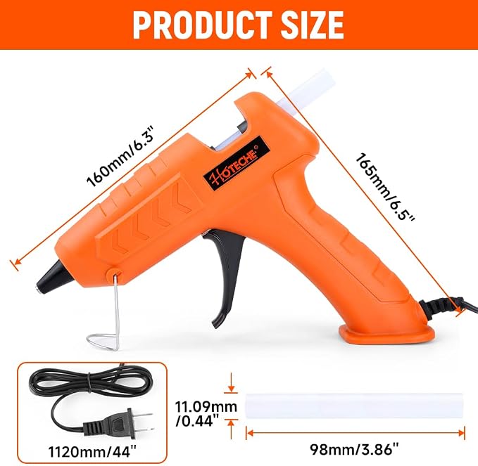 Hoteche 100W Hot Glue Gun Fast Preheating Glue Gun