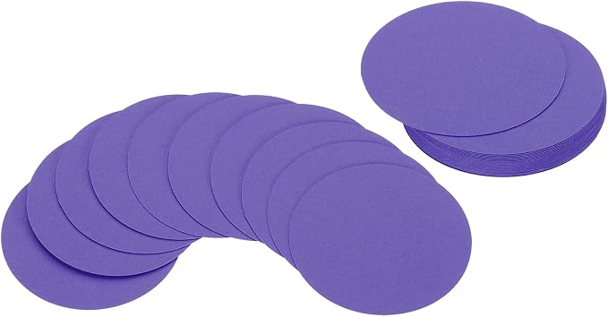 PATIKIL 2inch Circle Card Stock, Dark Purple