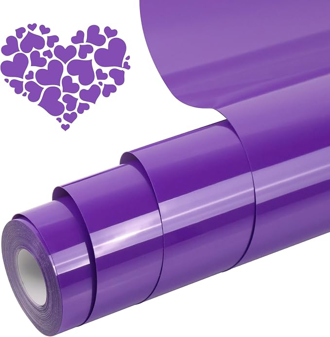 PU Heat Transfer VinyCherry Blossom purple12Inches x 20ft Iron on
