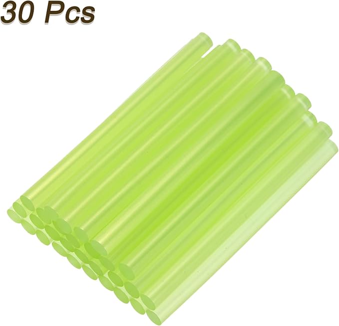 uxcell 30pcs 7mm x 100mm Mini Hot Glue Sticks