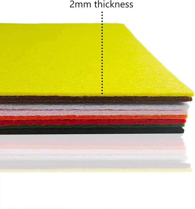 Jtnohx Stiff Felt, 2mm Thick Felt Sheets