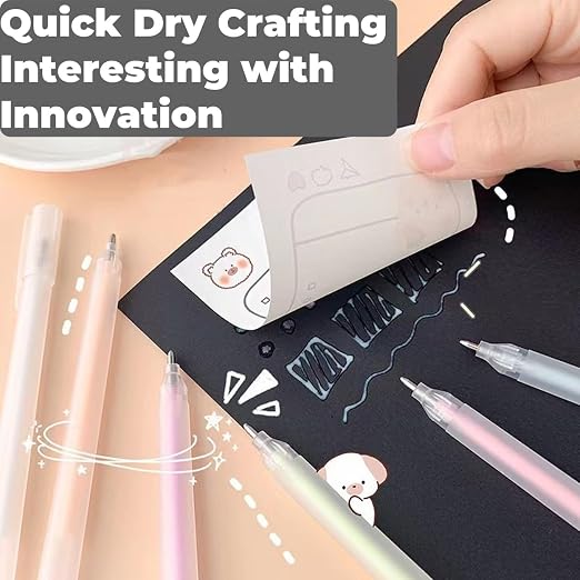 Craft Quick Dry Glue Pen 12PCS Set, Paper Crafting Glue Pen