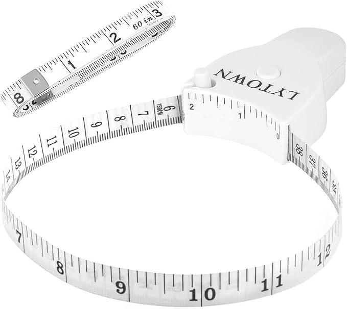 2PCS Body Tape Measure 60inch, Automatic Telescopic Tape Measure