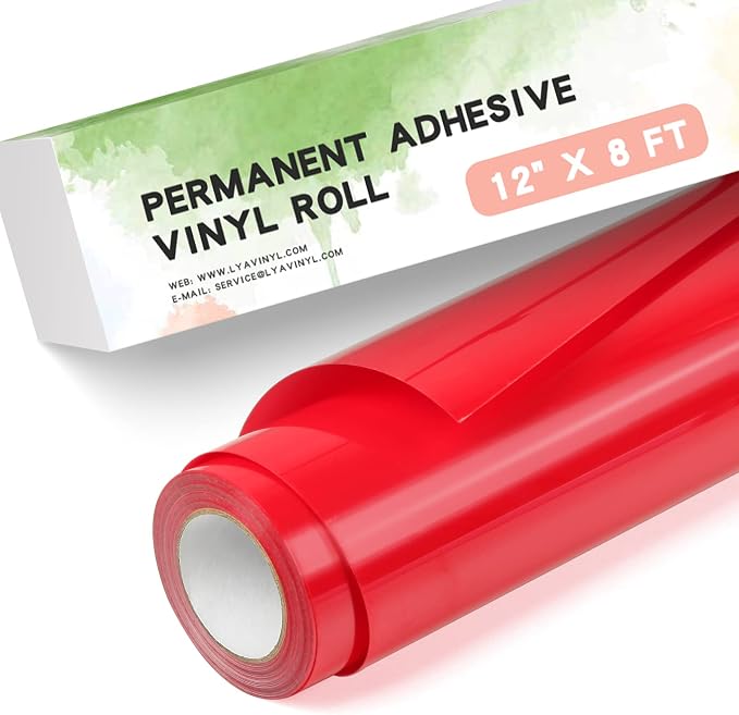 Lya Vinyl Red Permanent Vinyl for Cricut