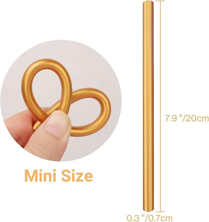 ENPOINT Metallic Gold Hot Glue Sticks, 36 Pack Mini Hot Melt Glue Sticks Colored