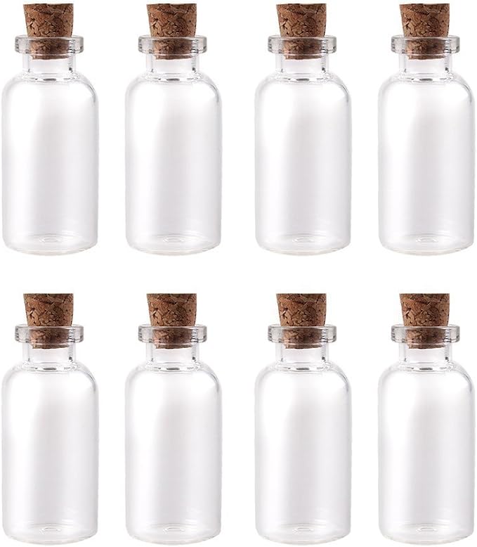 Super Z Outlet Mini Clear Glass Jars Bottles