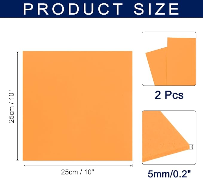 MECCANIXITY Foam Sheets Crafts 10x10 Inch 5mm EVA Craft Foam Paper Foam Sheets