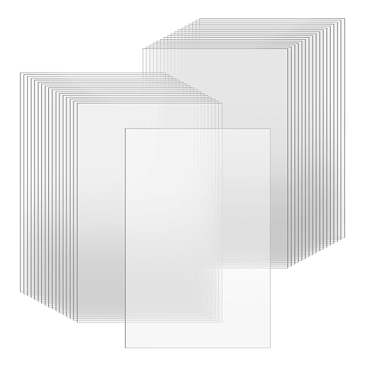 TKOnline 40 PCS Plexiglass Sheets, Invitations, Poster Frames Plastic Board