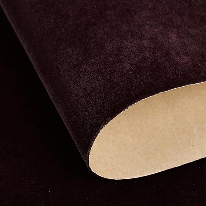 Self Adhesive Plush Velvet Fabric Sheets Velvet Flock Paper Roll Soft Flocking