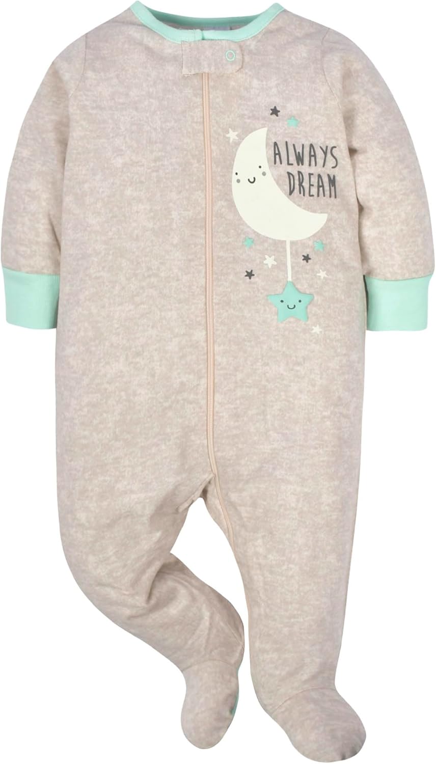 Gerber Baby Girls 4 Pack Sleep 'N Play Footie