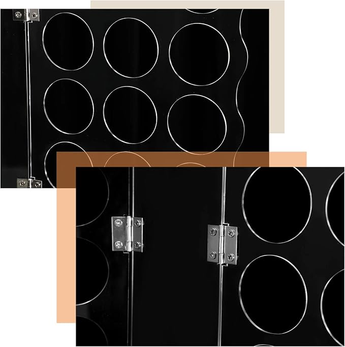 Outus Vinyl Storage Rack Acrylic 15 Holes Vinyl Roll Holder Craft Paper Storage