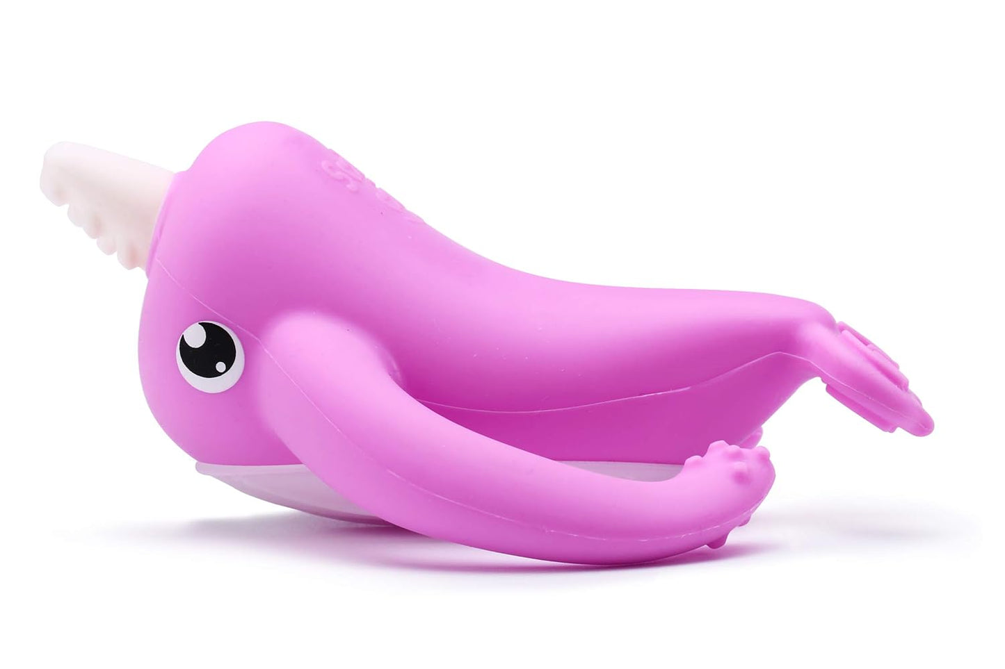 Smily Mia Narwhal Silicone Baby Teether for 3-6Months, Teething Toys 6-12Months, Best Toys for 4Months Babies, Sensory Toys for Teething Babies, Chew Toys for Teething Pain Relief, Purple