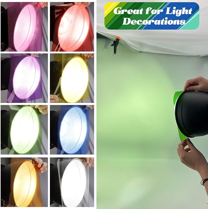 Cellophane Wrap, 8 Multi-Colors, 7.5x7.5 Inch Transparent Plastic Wrap